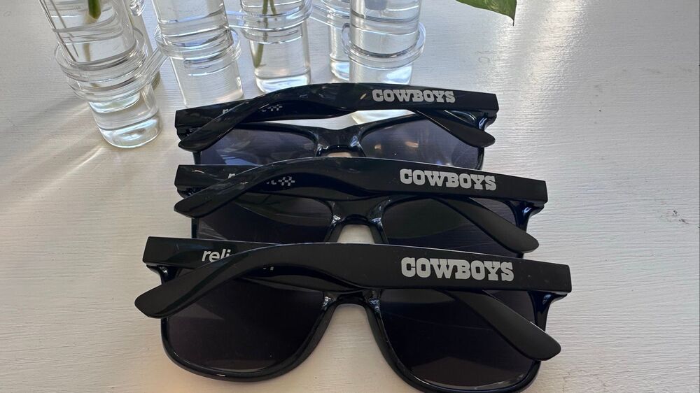 3 Pairs of Navy Blue Game Day Dallas Cowboys Sunglasses from Texas Stadium